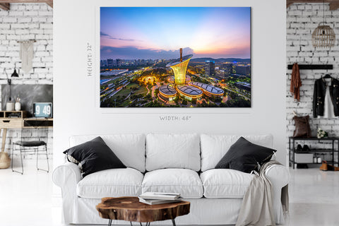 Canvas Print -  Aerial View Of Optics Valley, Wuhan, China #E0353