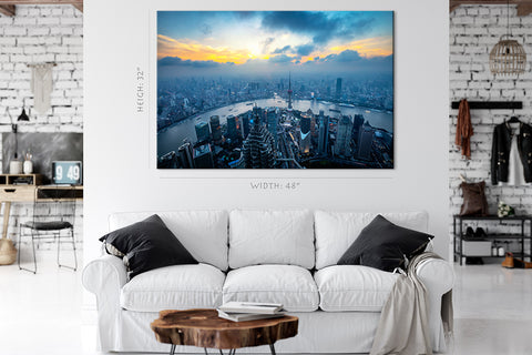 Canvas Print - Shanghai Skyline ، China #E0465