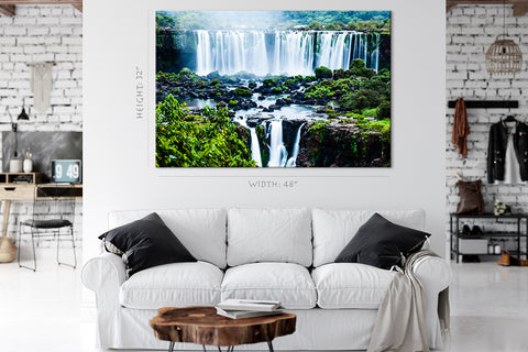 Impression sur toile - Cascade d'Iguassu, Amérique du Sud #E0563