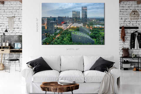 Canvas Print -  Bird Nest Stadium In Beijing. #E0336