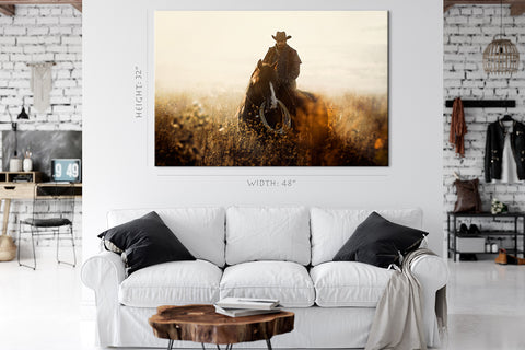 Canvas Print -  Western Cowboy Portrait #E0923