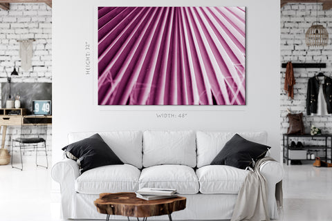 Canvas Print -  Palm Leaf, Pink Tint #E0713