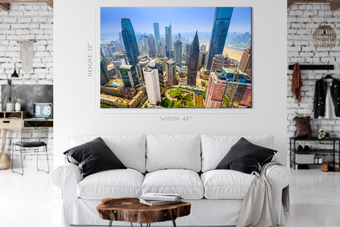 Impression sur toile - Chongqing, Chine Skyscraper Cityscape #E0314