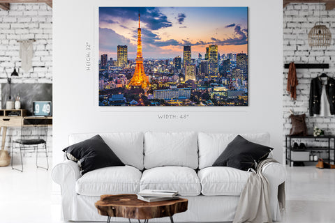 Impression sur toile - Tokyo Skyline, Japon #E0481