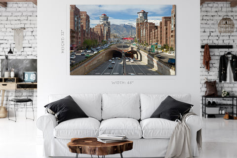 Impression sur toile - Paysage urbain de Téhéran #E0276