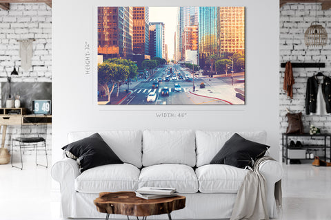 Impression sur toile - Vue de Los Angeles #E0340