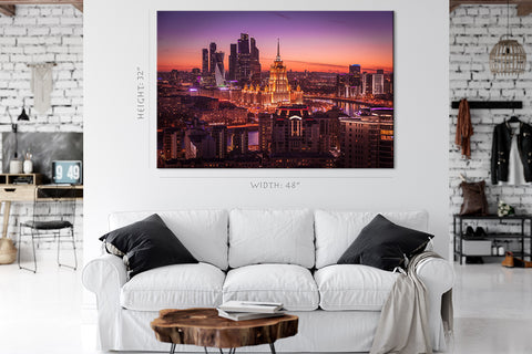 Impression sur toile - Skyline de Moscou #E0321