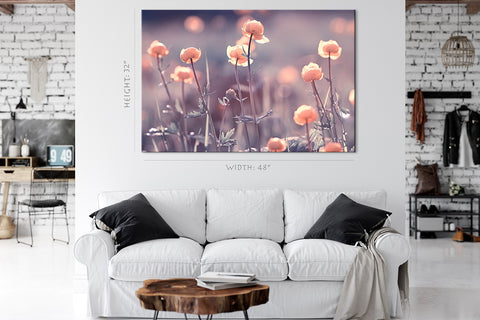 Impression sur toile - Belles petites fleurs au printemps #E0633