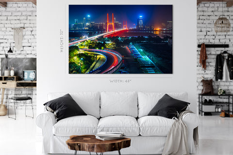 Impression sur toile - Paysage urbain de Shenzhen, Chine #E0383