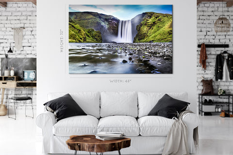 Canvas Print -  Skogafoss Waterfall, Iceland #E0512