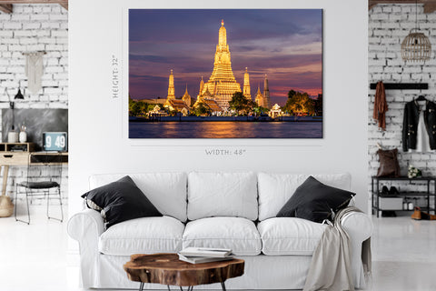 Impression sur toile - Wat Arun, Bangkok Thaïlande #E0301