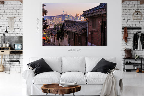 Canvas Print - Bukchon Hanok District ، سيول ، كوريا الجنوبية #E0442