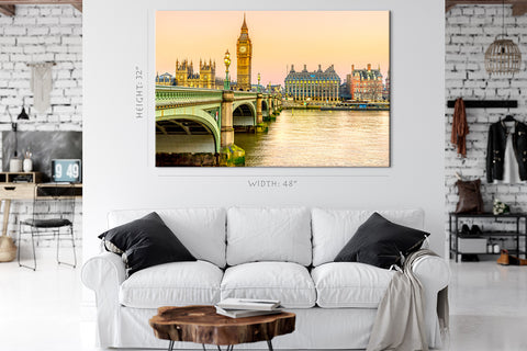 Canvas Print - London Westminster Bridge Citycape #E0273