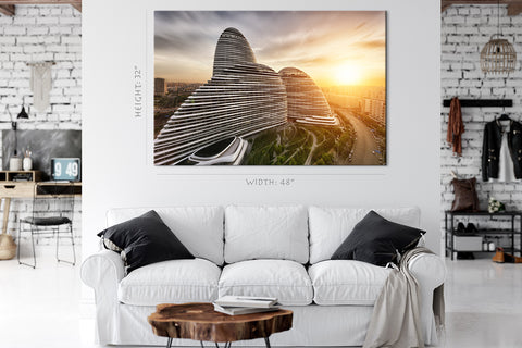 Canvas Print -  Wangjing Soho At Night, Beijing, China #E0423