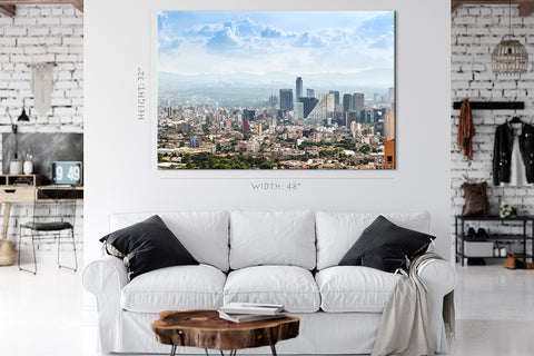 Canvas Print -  Panoramic View Of Mexico City Downtown, Mexico #E0367