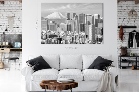 Canvas Print -  Mountain Fuji, Tokyo Cityscape, Japan #E0483