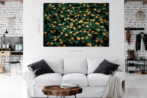 Canvas Print -  Small Orange Flowers #E0813