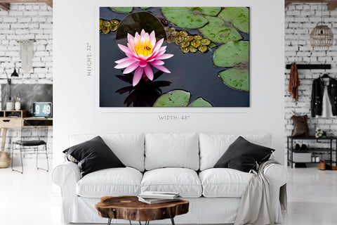 Canvas Print -  Pink Water Lily #E0836