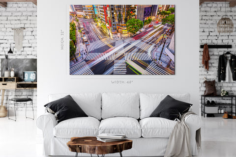 Canvas Print -  Ginza Crosstown Cityscape, Tokyo, Japan #E0494