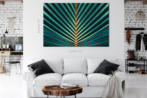 Canvas Print -  Striped Of Palm Leaf #E0649