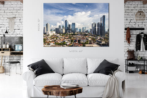 Canvas Print -  Aerial View Of Jakarta, Indonesia #E0460