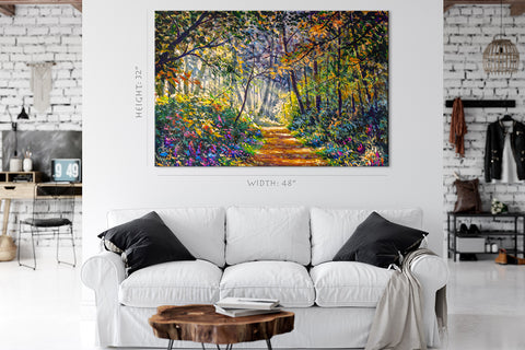 Impression sur toile - Forêt d'été #E0858