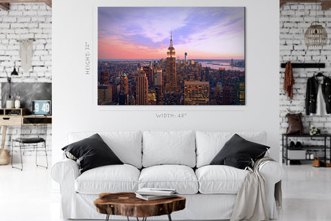 Canvas Print -  Manhattan Skyline, New York #E0388