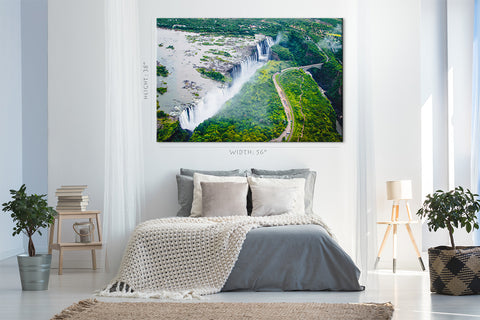 Impression sur toile - Cascade Victoria, Zambie #E0560