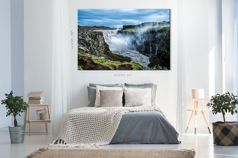 Canvas Print -  Dettifoss Waterfall, Vatnajokull National Park, Northeast Iceland #E0504