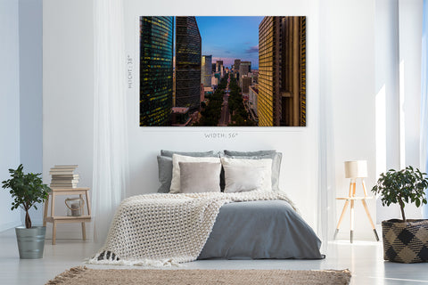 Canvas Print -  Mexico Skyline At Sunset #E0374