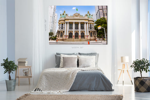 Canvas Print - Rio de Janeiro Cityscape ، Opera House #E0247