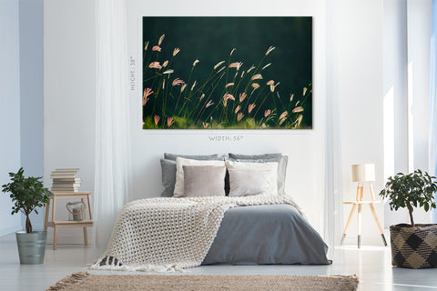 Impression sur toile - Fleurs d'herbe sur la pelouse #E0632