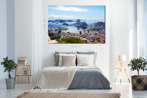 Canvas Print - Brasile Rio de Janeiro Vista della città #E0242