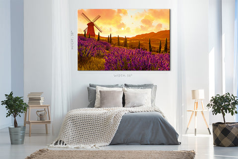 Canvas Print -  Lavender Field, Toscany #E0753