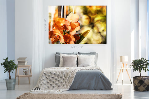 Canvas Print -  Morning Light At Orange Phalaenopsis #E0636