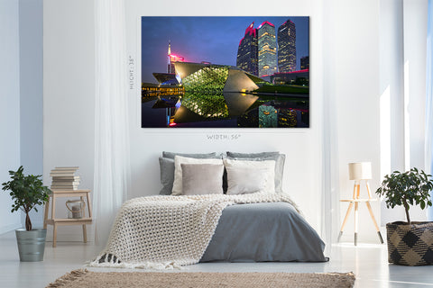 Canvas Print -  Opera House At Night, Guangzhou, China #E0434