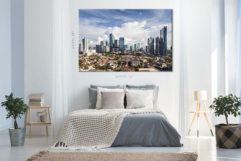 Canvas Print -  Aerial View Of Jakarta, Indonesia #E0460