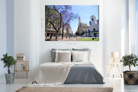 Impression sur toile - Paysage urbain de rue de Buenos Aires #E0257