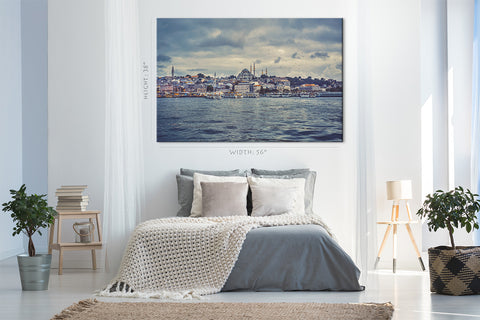 Impression sur toile - Paysage urbain de la partie historique d'Istanbul #E0290