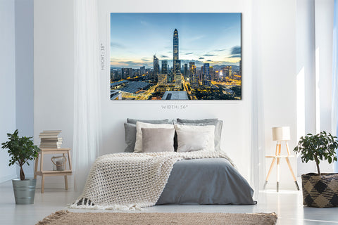 Canvas Print -  Shenzhen Skyline, China #E0390