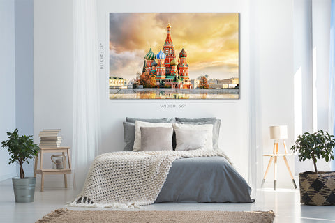 Impression sur toile - Place Rouge Moscou, Russie #E0318