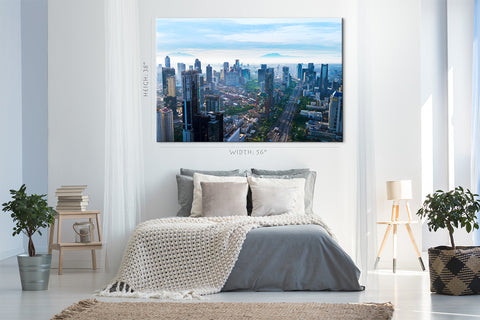 Print Canvas - Jakarta Downtown Cityscape في Morning #E0469