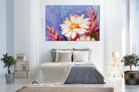 Canvas Print -  Wonderful Daisy, Oil Painting #E0867