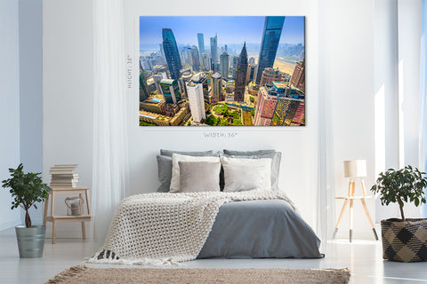 Impression sur toile - Chongqing, Chine Skyscraper Cityscape #E0314