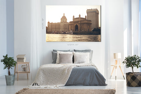 Canvas Print -  Gateway And Hotel Taj Mahal, Mumbai, India #E0408