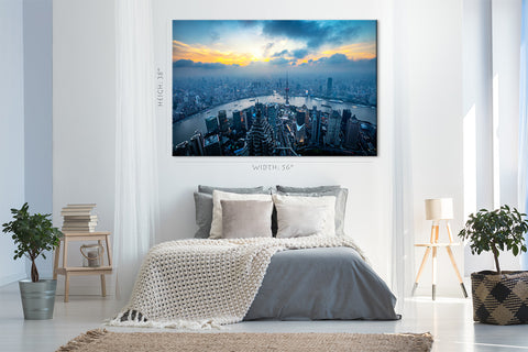 Canvas Print -  Shanghai Skyline, China #E0465