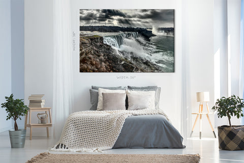 Impression sur toile - Cascade du Niagara en automne, Canada #E0579