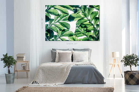 Canvas Print -  Exotic Green Leafs #E0664