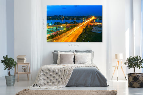 Canvas Print -  Falomo Bridge, Lagos, Nigeria #E0369