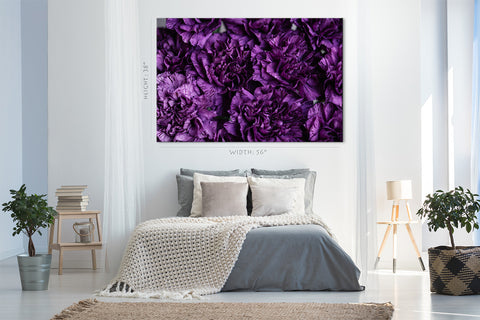 Canvas Print -  Purple Carnations Flowers #E0834